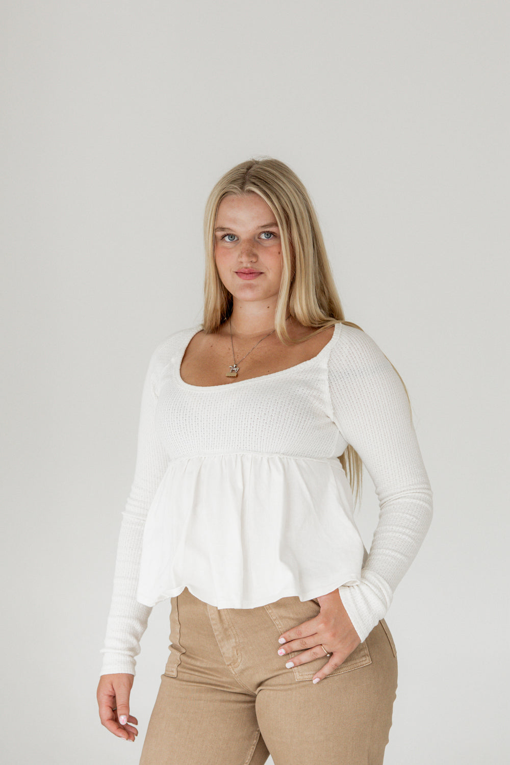 Found Your Babydoll Top | Ivory