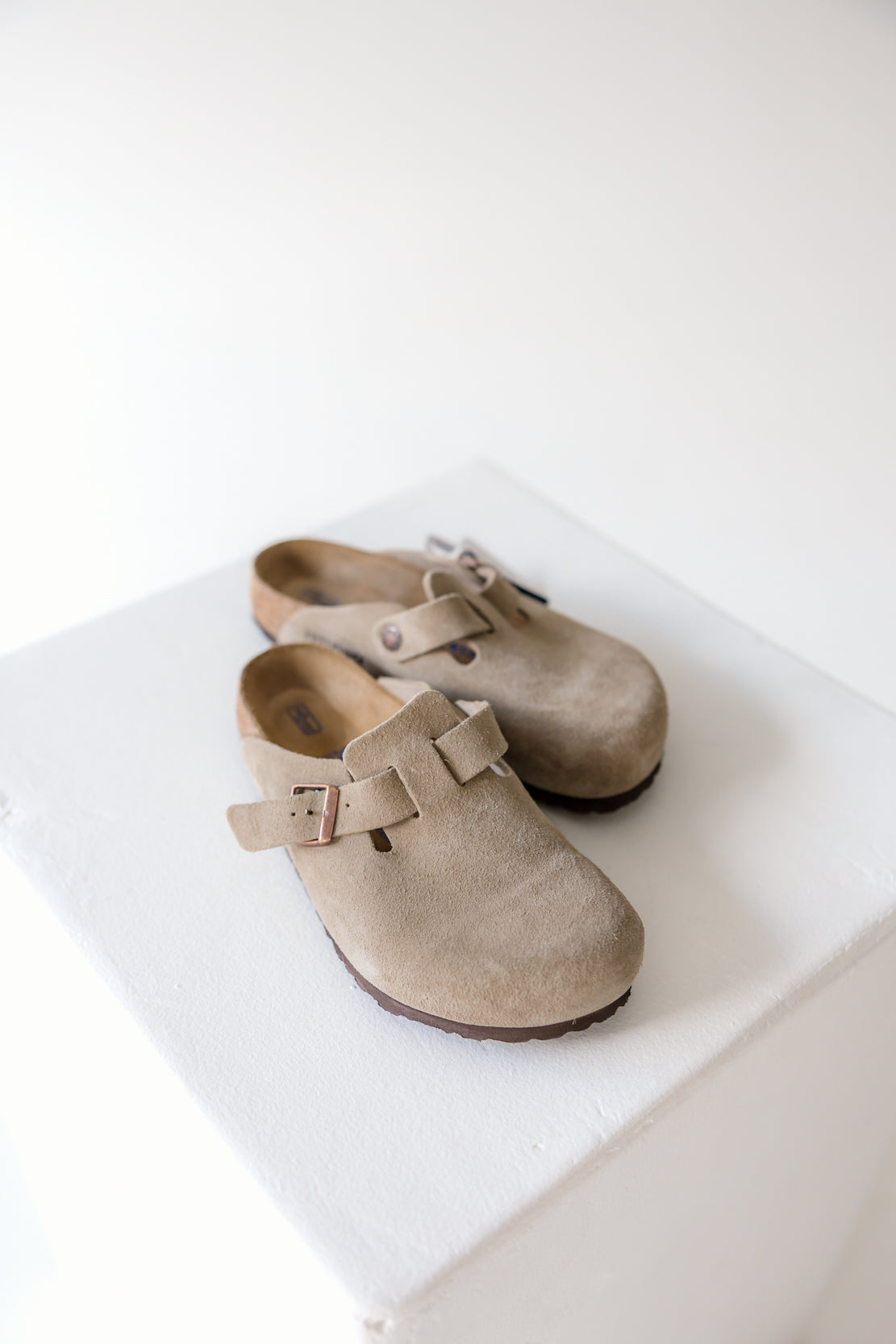 Birkenstock Boston SFB | Suede Taupe