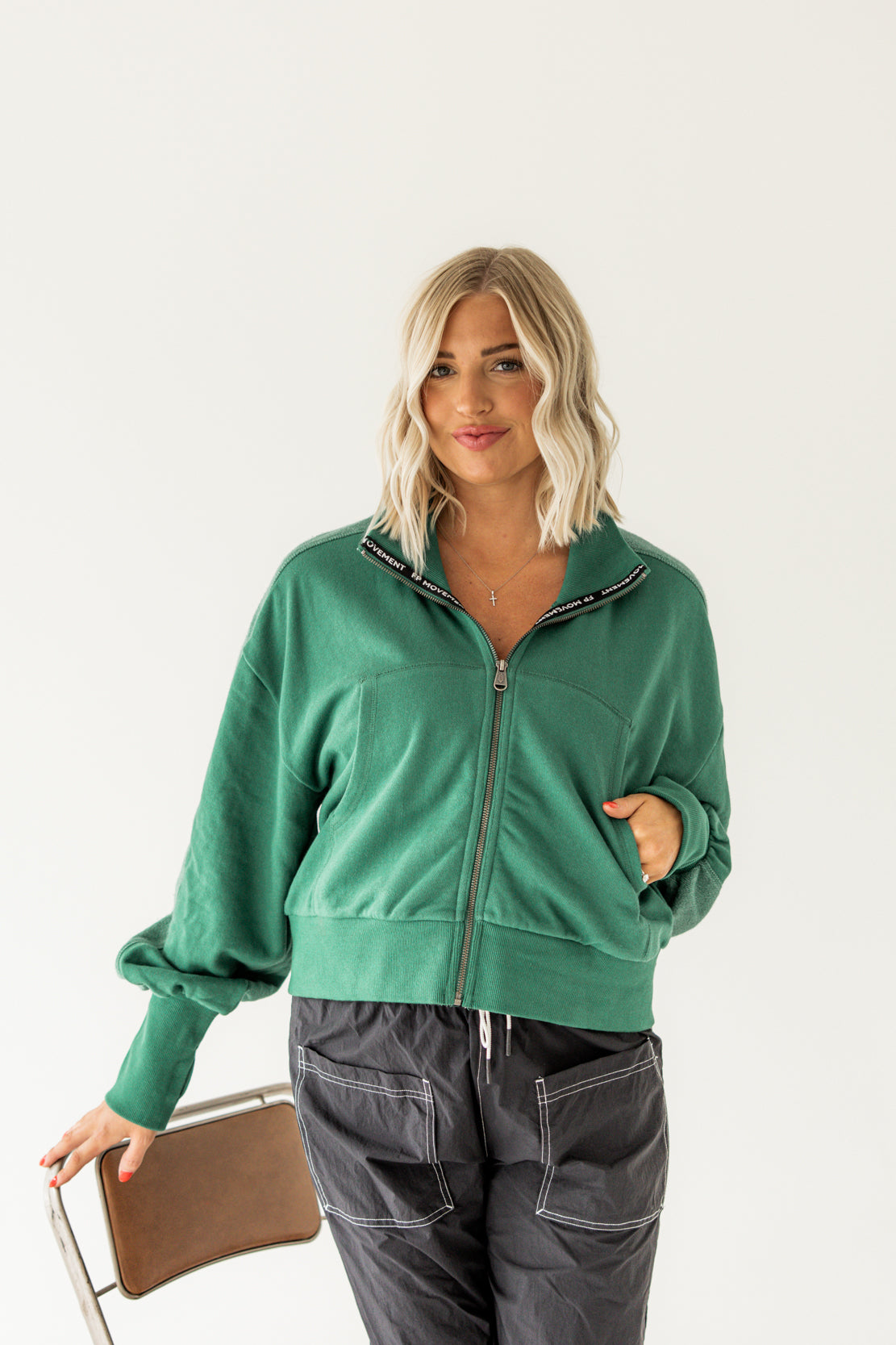 High Jump Zip Up | Heritage Green