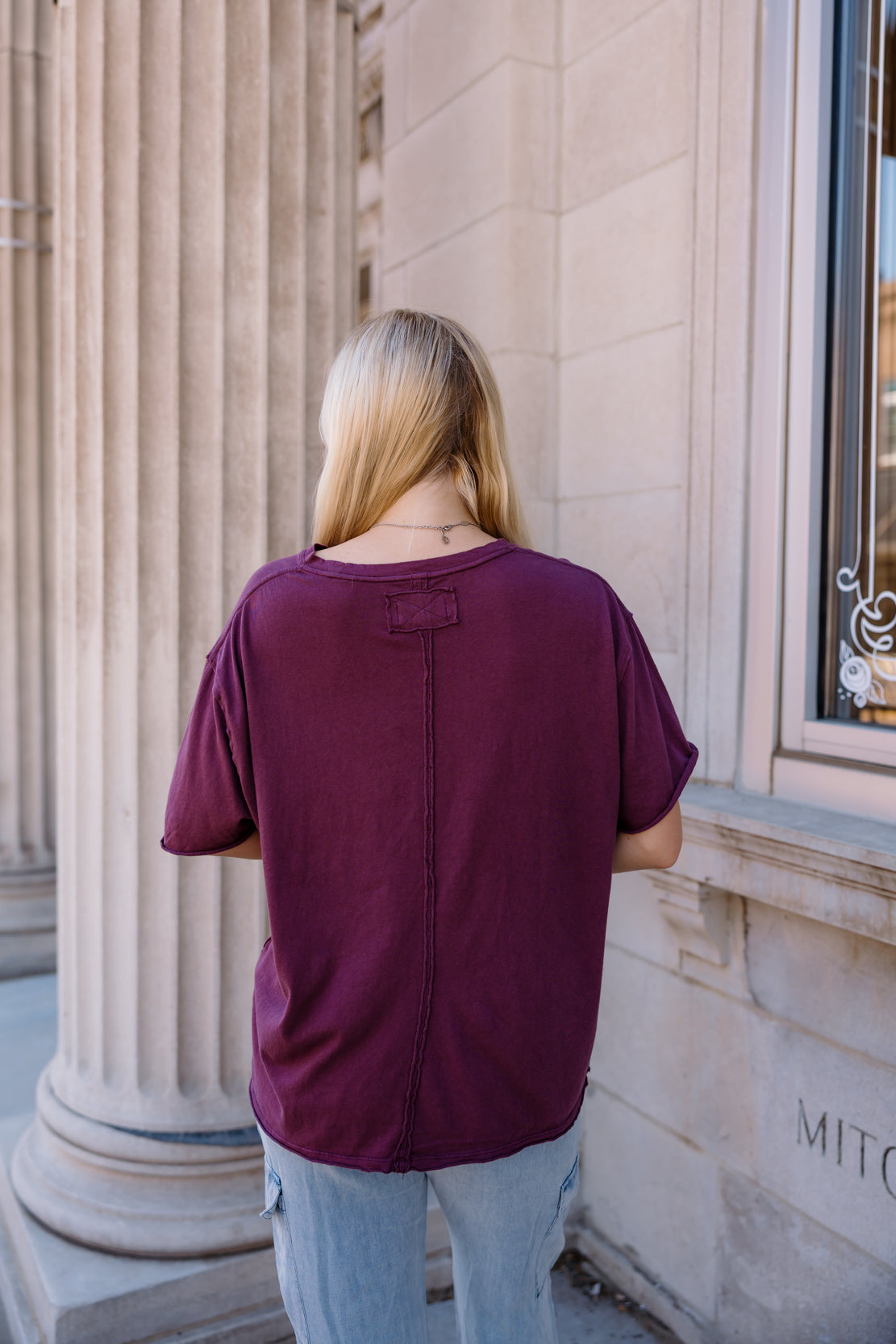 We The Free Nina Tee | Maroon