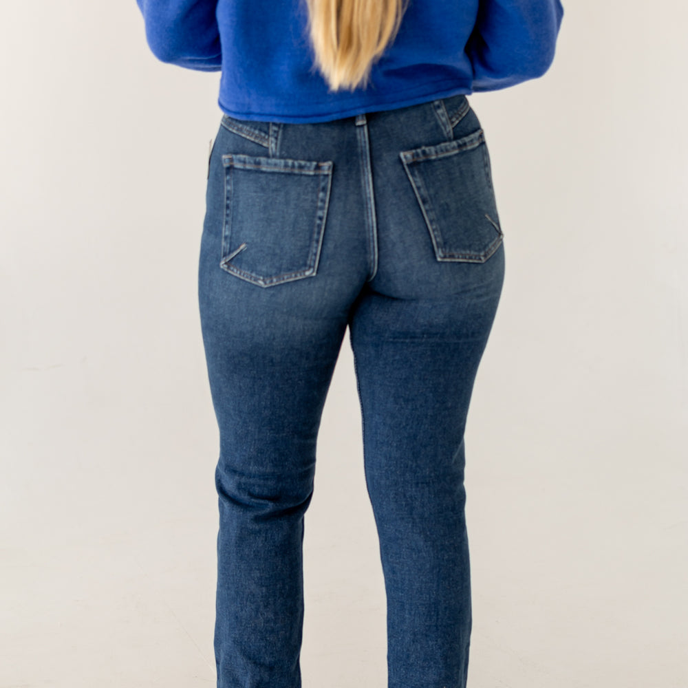 We The Free Leila High-Rise Leggy Slim Jeans | Cupid Blue