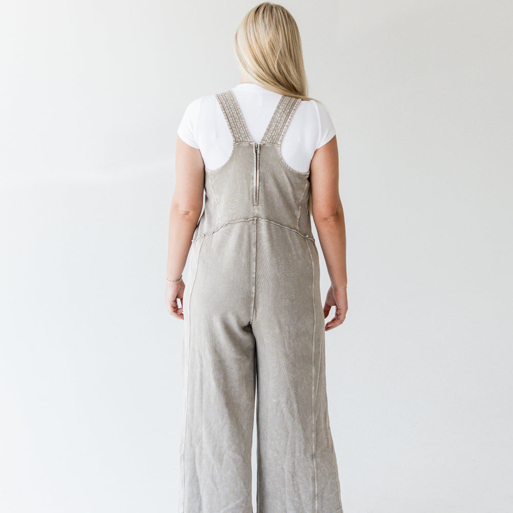 
                      
                        Terry Knit Jumpsuit | Mushroom
                      
                    