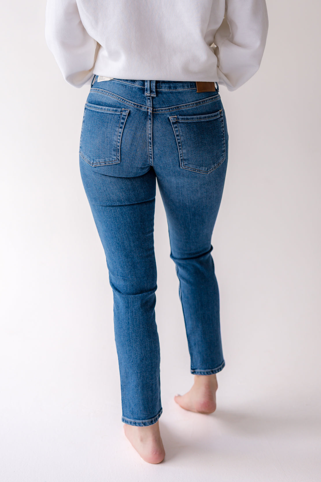We The Free Oracle Low-Rise Slim Straight Jean | Sky's The Limit