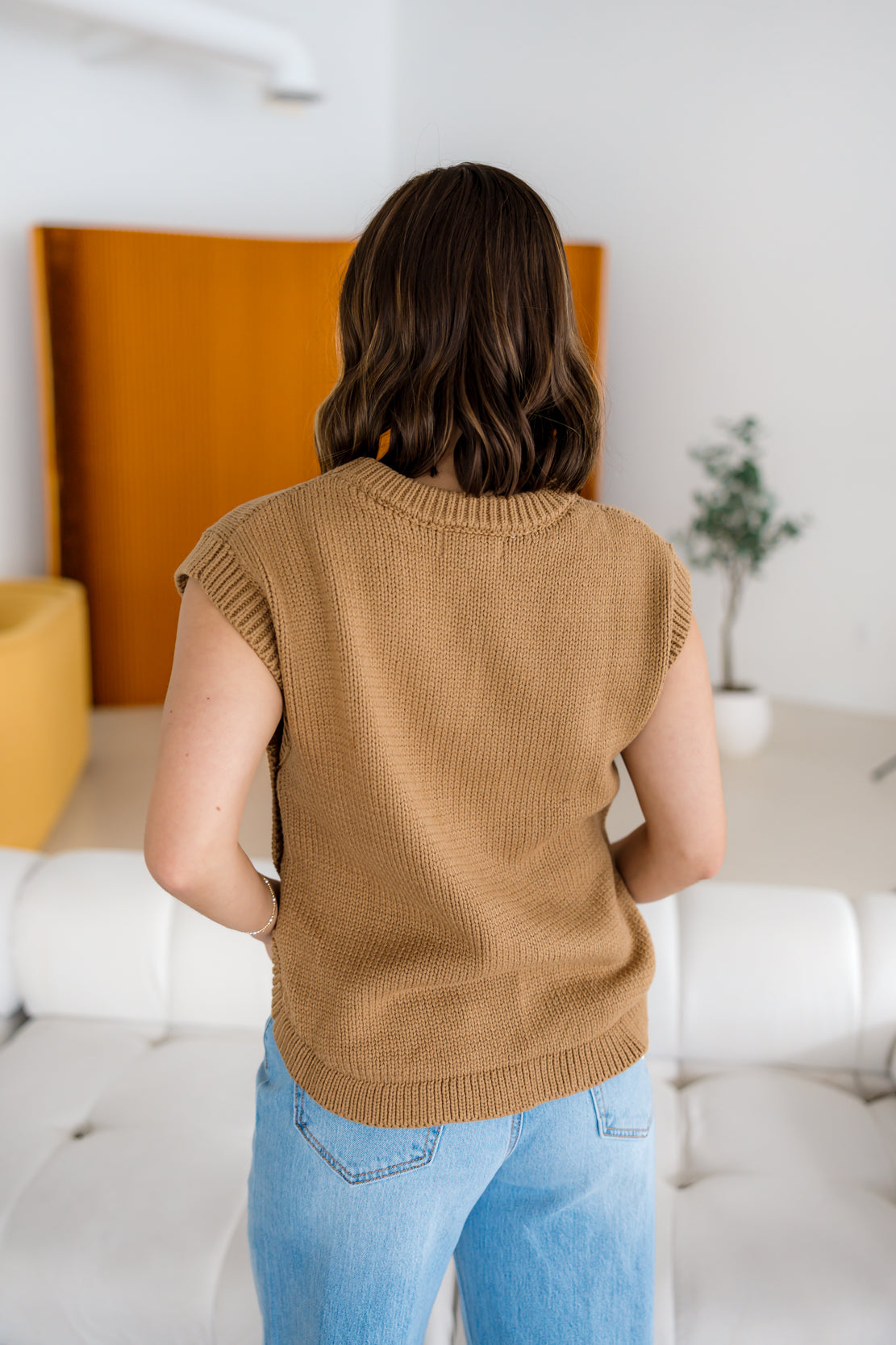 Annie Sweater Vest | Camel