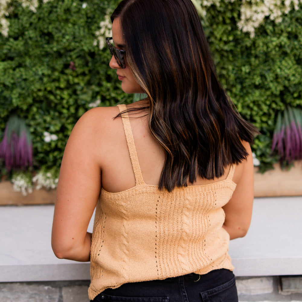 
                      
                        Destiney V-Neck Sweater Tank | Marigold
                      
                    