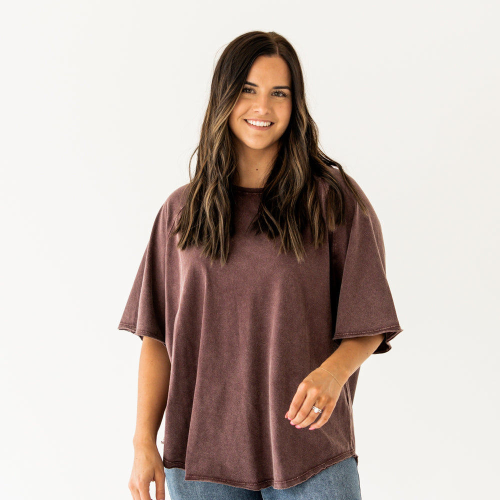 Sammy Basic Tee | Eggplant