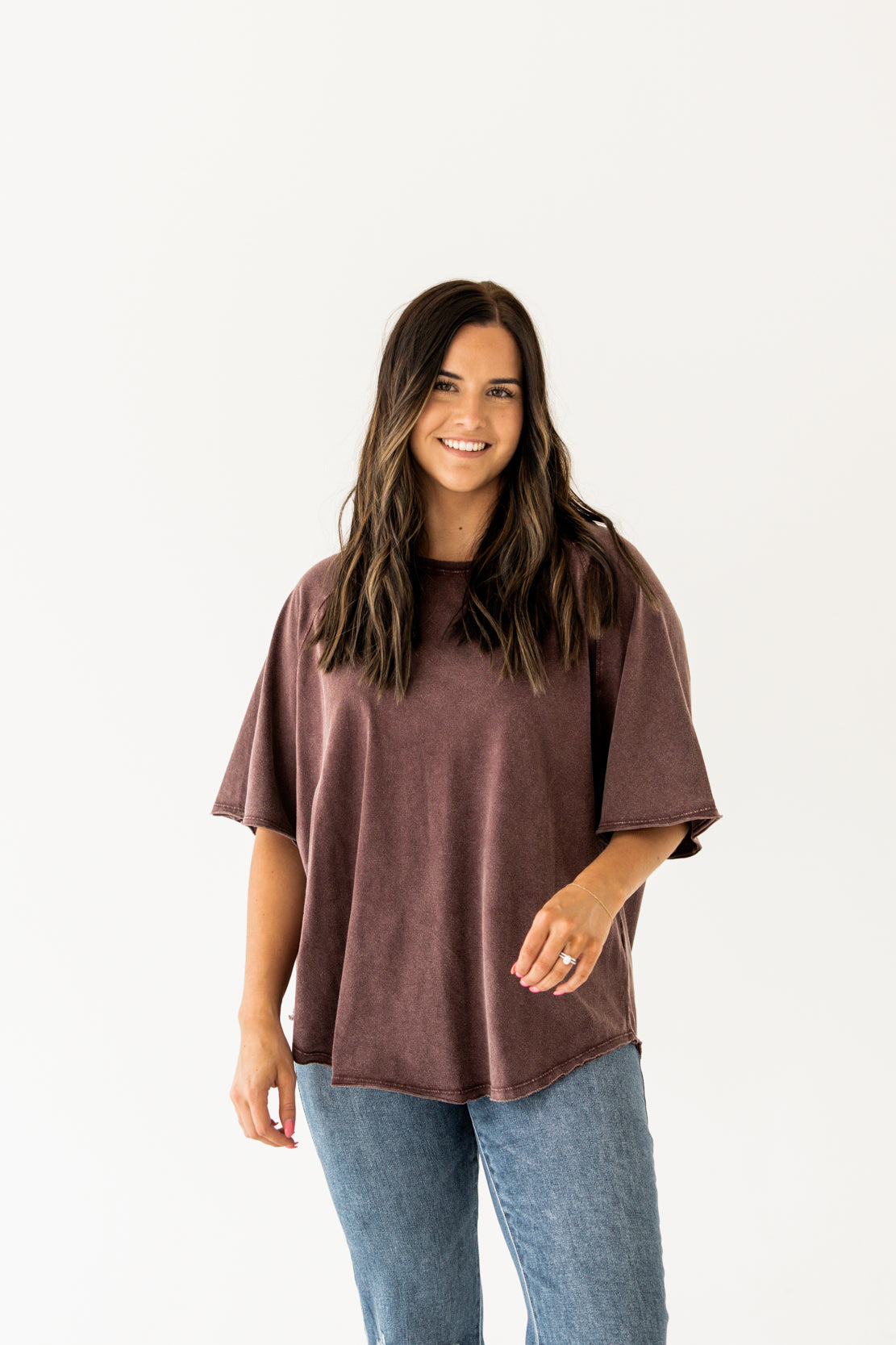 Sammy Basic Tee | Eggplant