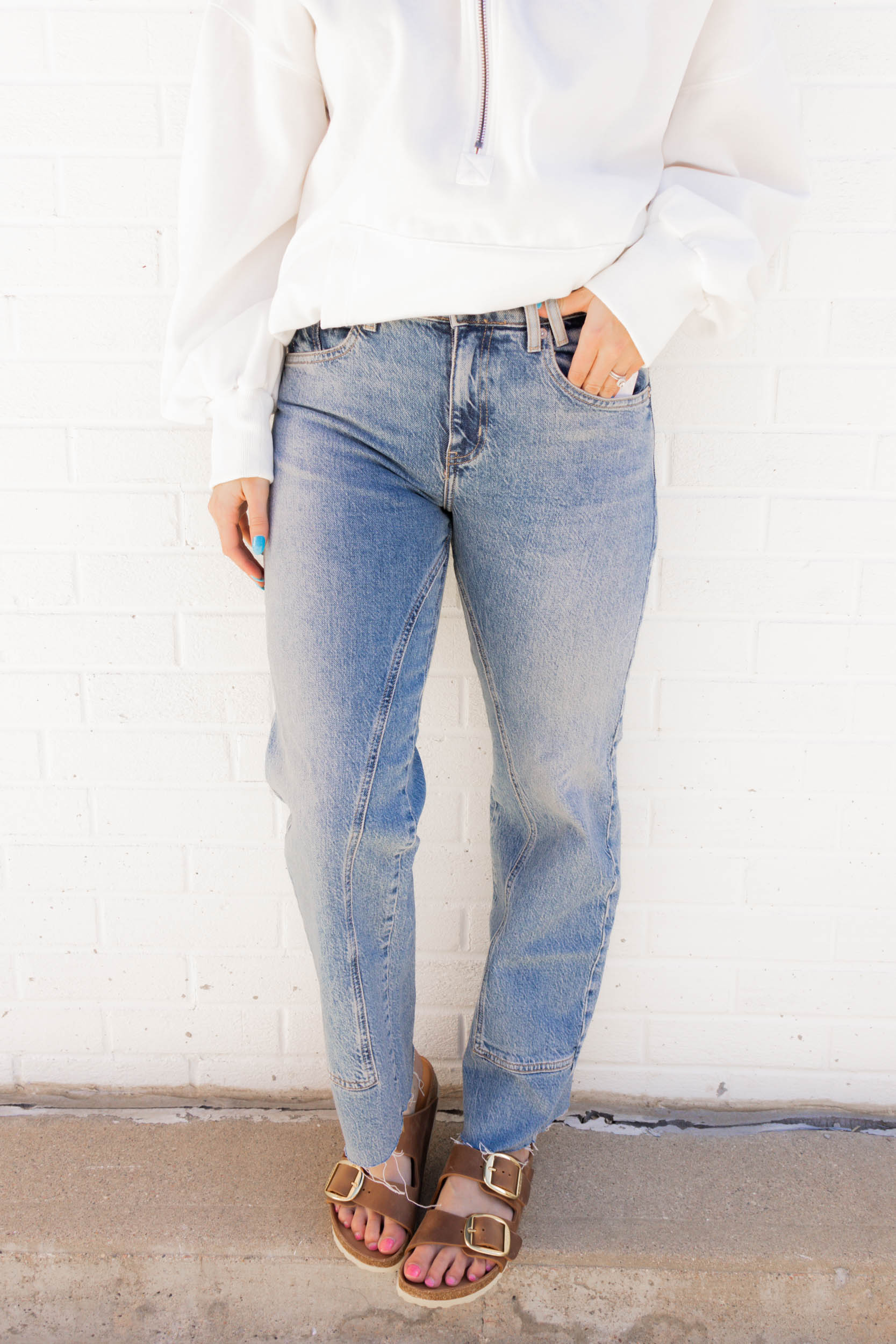 We The Free Risk Taker Mid Rise Straight Jeans | Mantra
