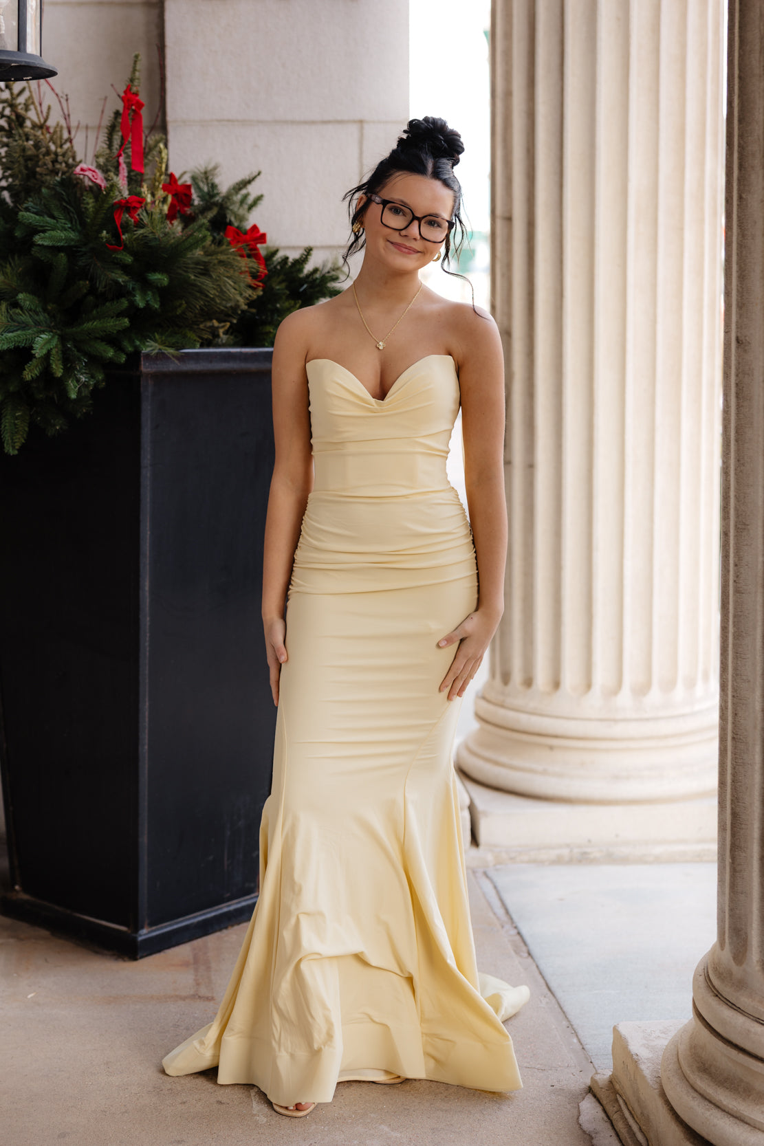 Prom Dress 33864 | Pale Yellow