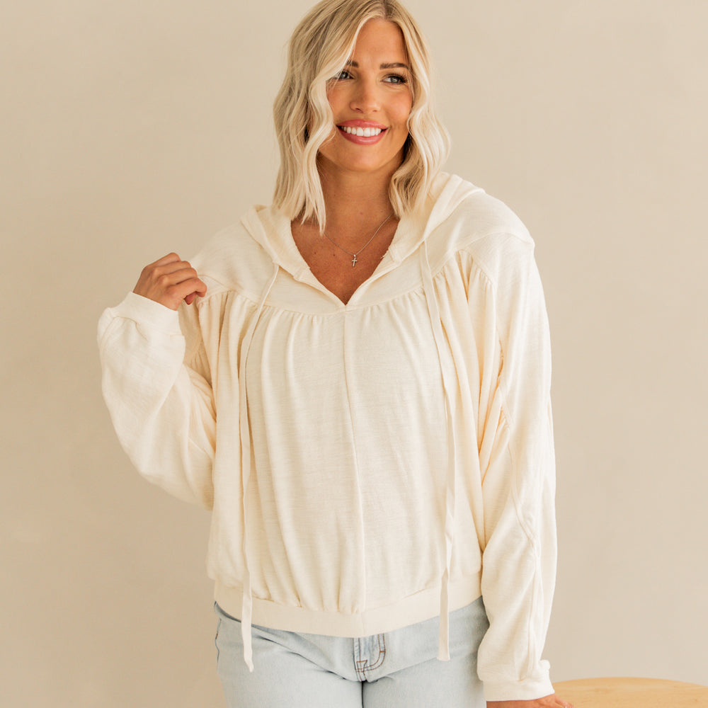 Hope Hooded Pullover | Cream