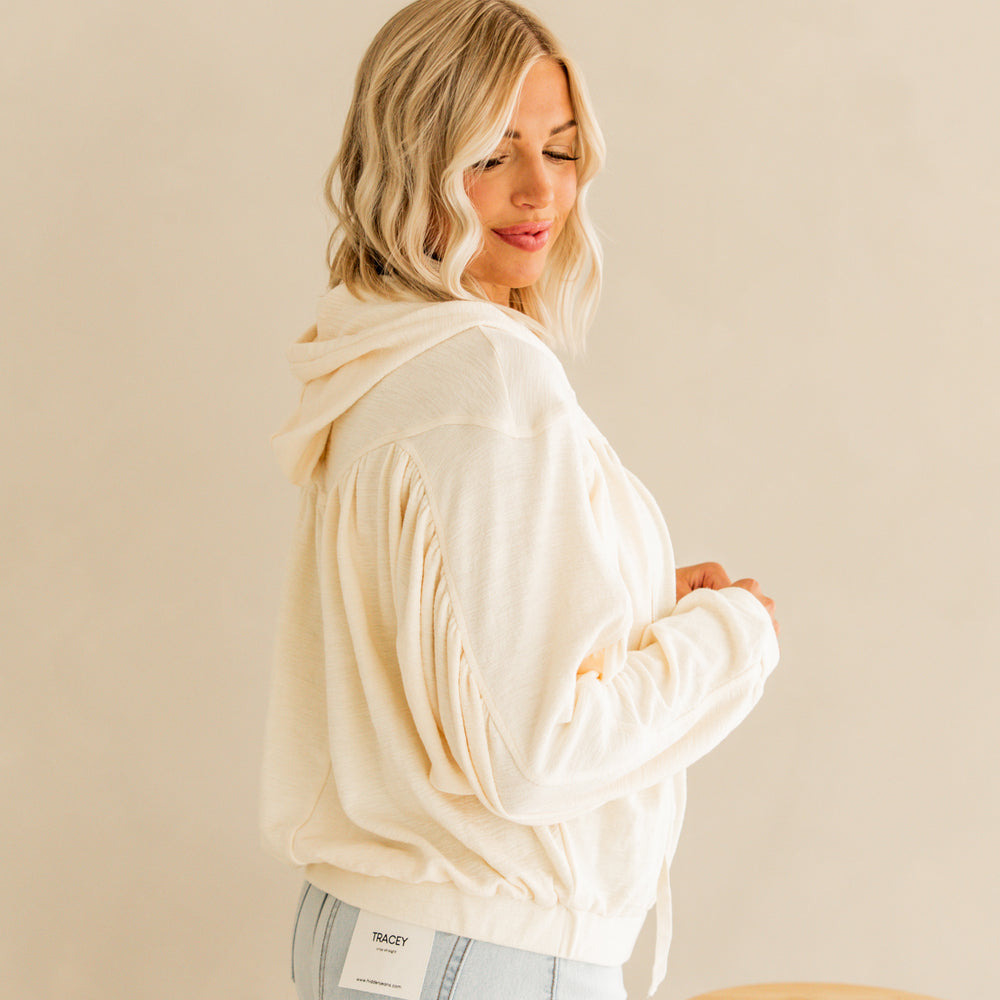 
                      
                        Hope Hooded Pullover | Cream
                      
                    