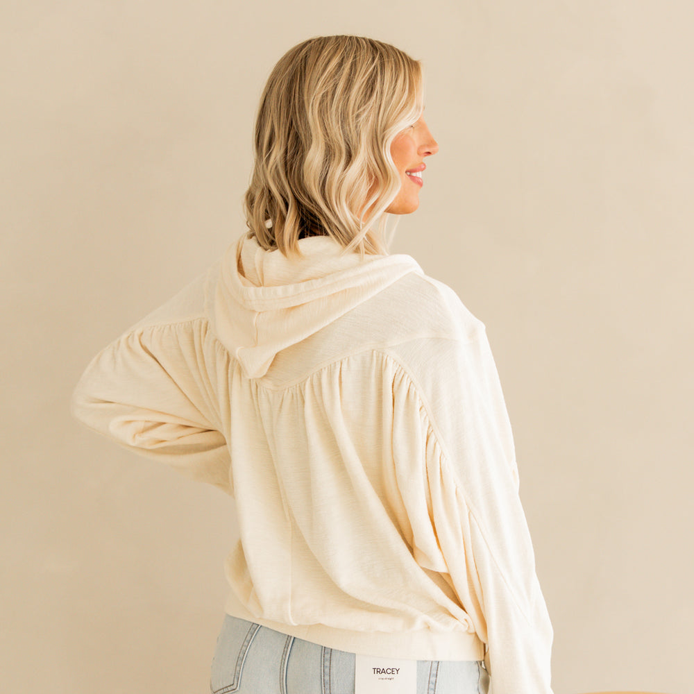 
                      
                        Hope Hooded Pullover | Cream
                      
                    