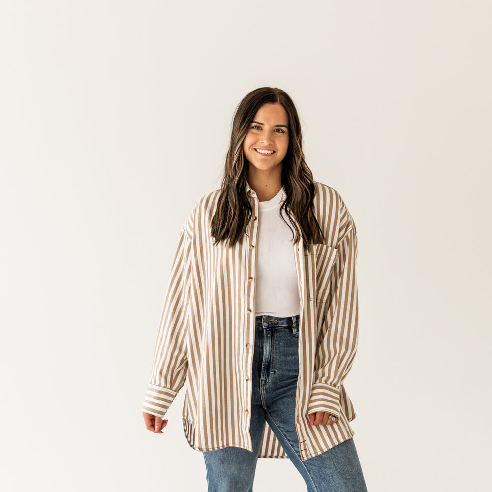 We The Free Freddie Striped Shirt | Neutral Combo