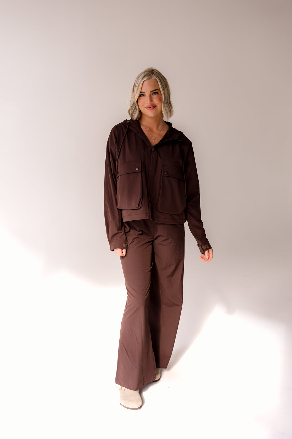 Walker Hooded Jacket | Coffee Bean