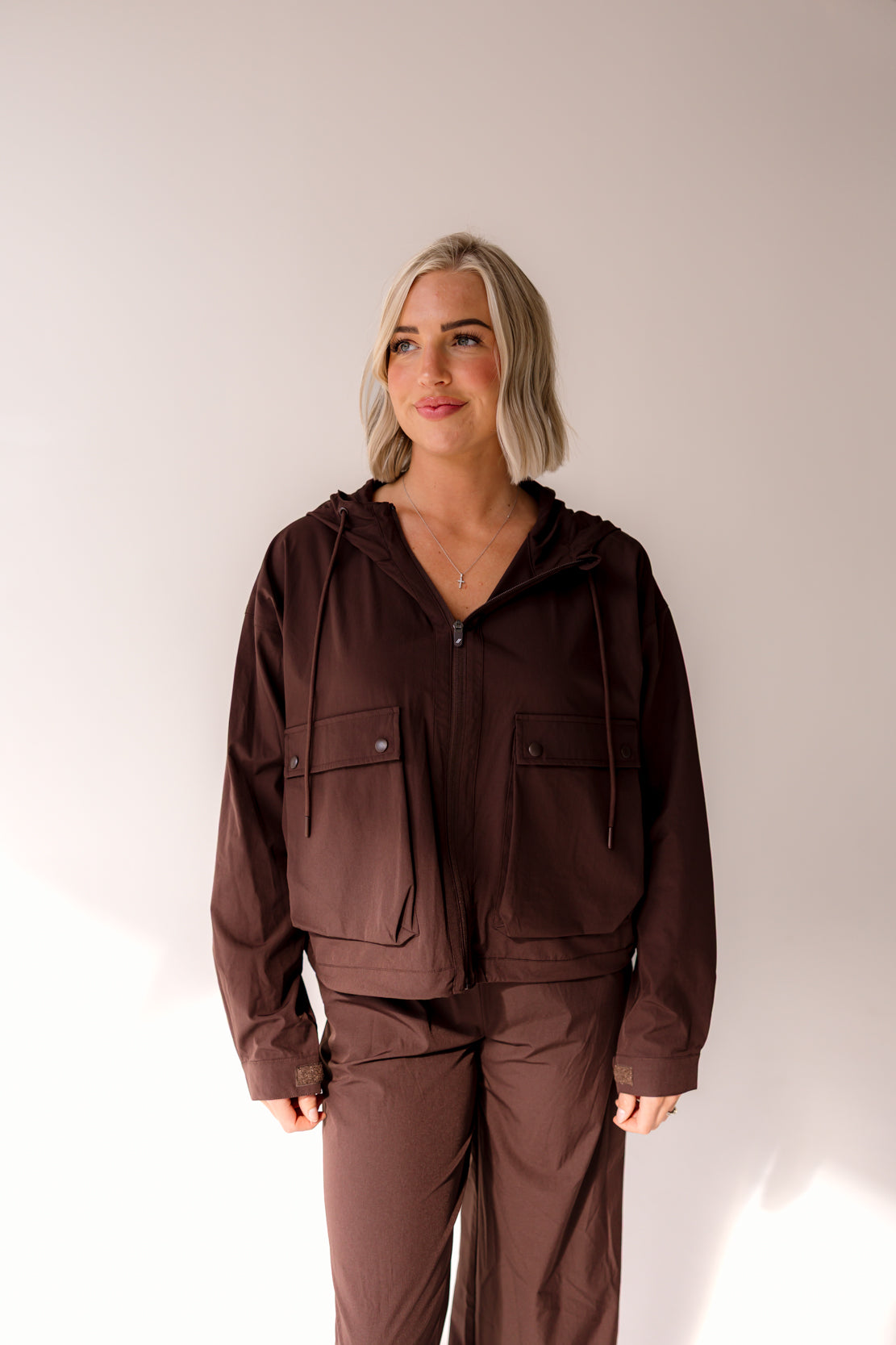 Walker Hooded Jacket | Coffee Bean