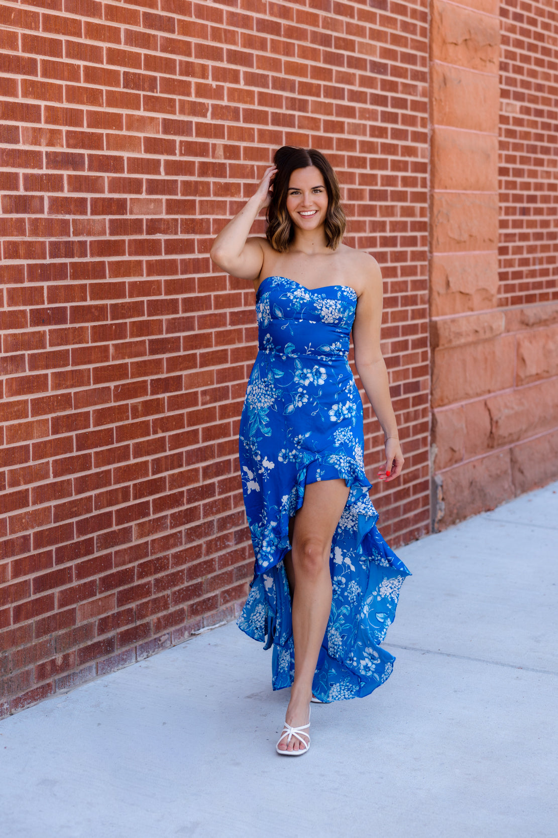 Kasey Strapless Floral Maxi Dress | Twilight Daphne