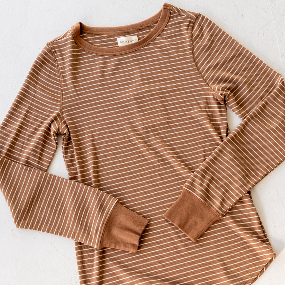 Stacy Striped Top | Toasted Coconut