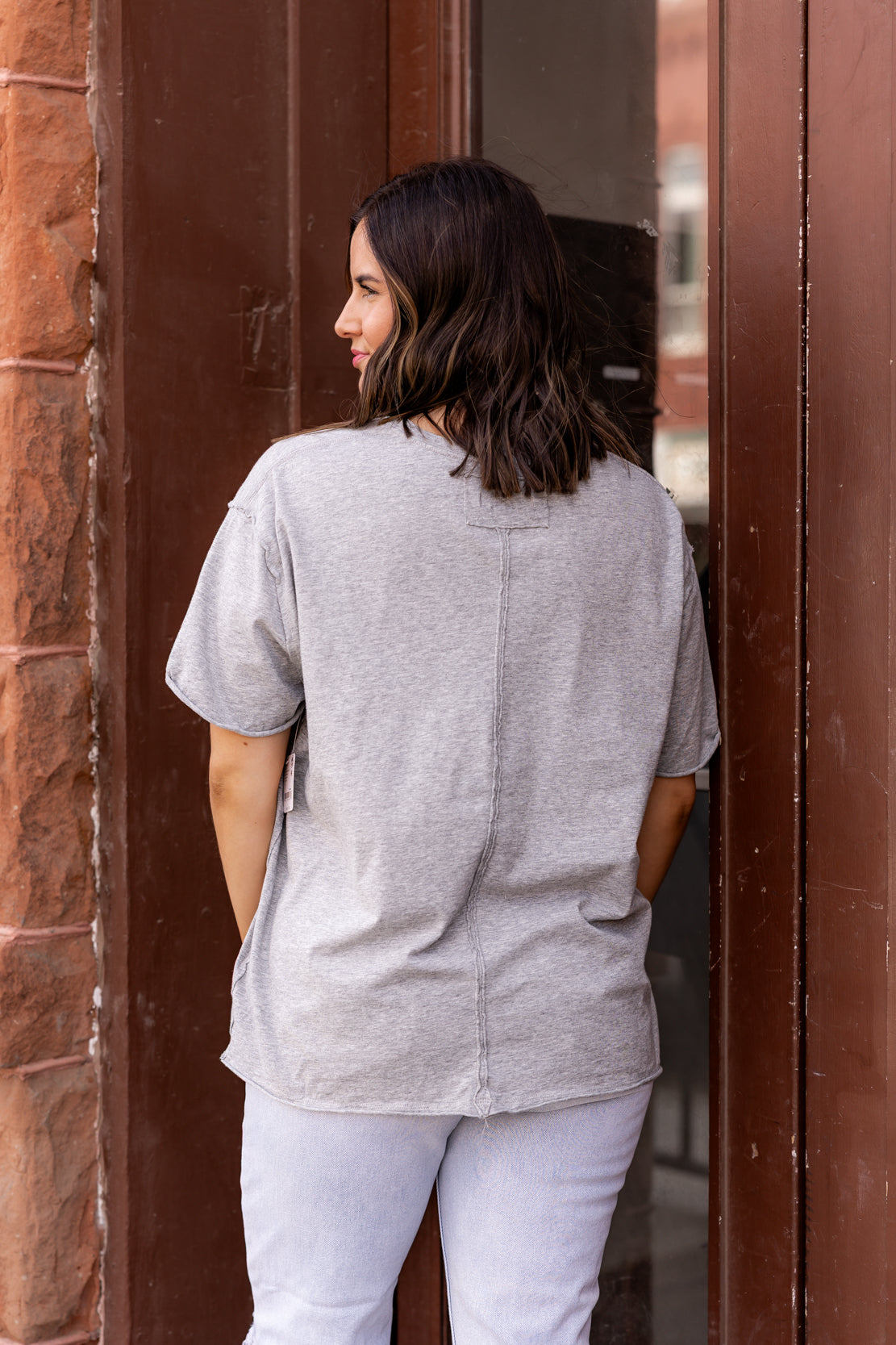 We The Free Nina Tee | Heather Grey