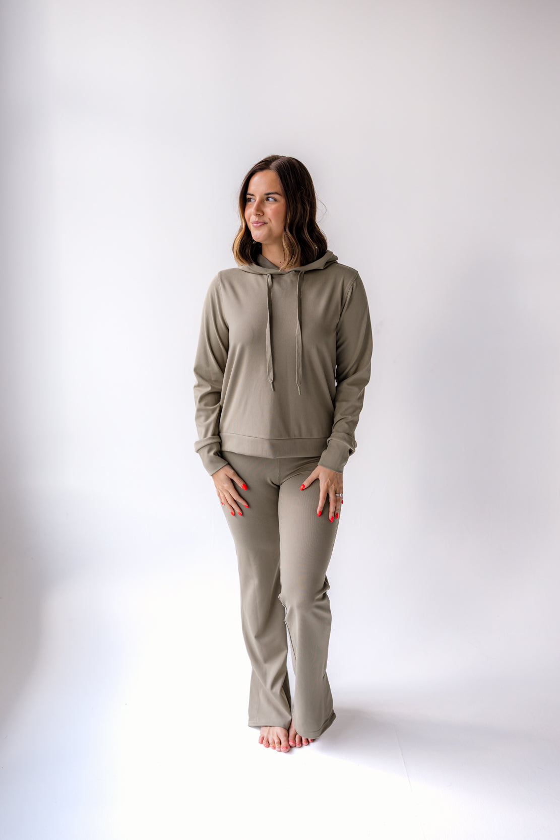 Izzy Ribbed Pants | Vetiver