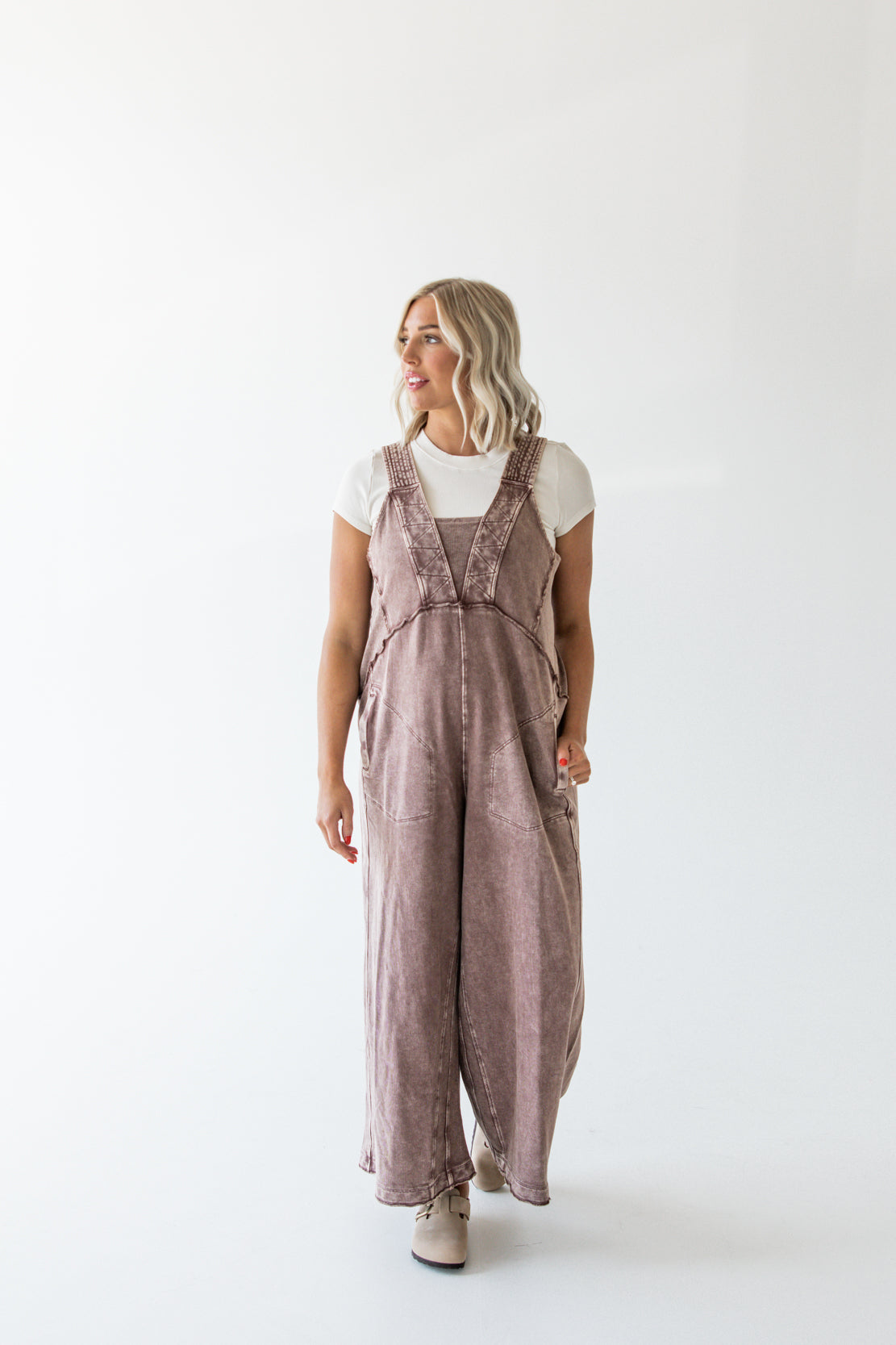 Terry Knit Jumpsuit | Chocolate