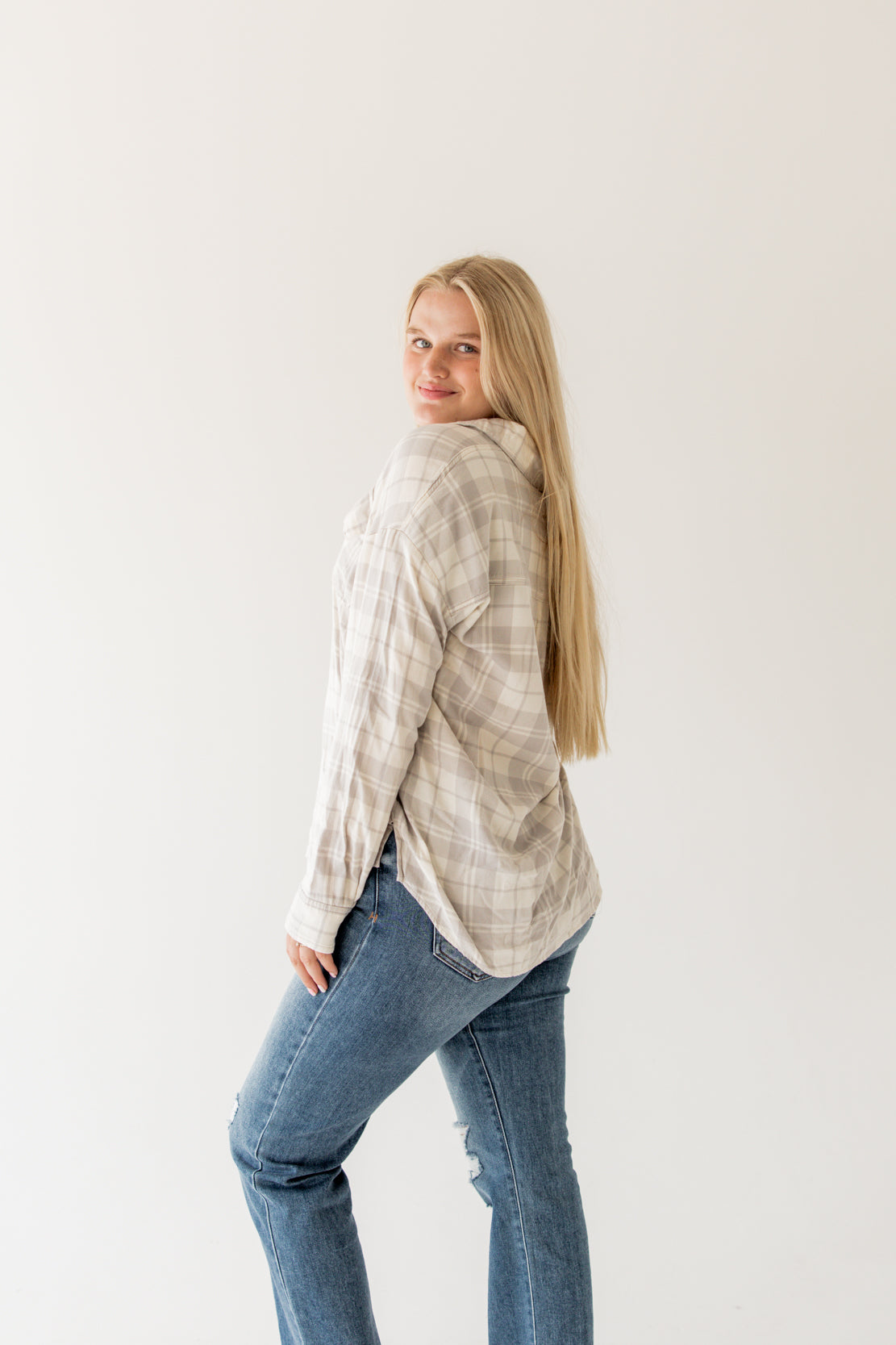 Journey Lightweight Flannel | Heather Grey