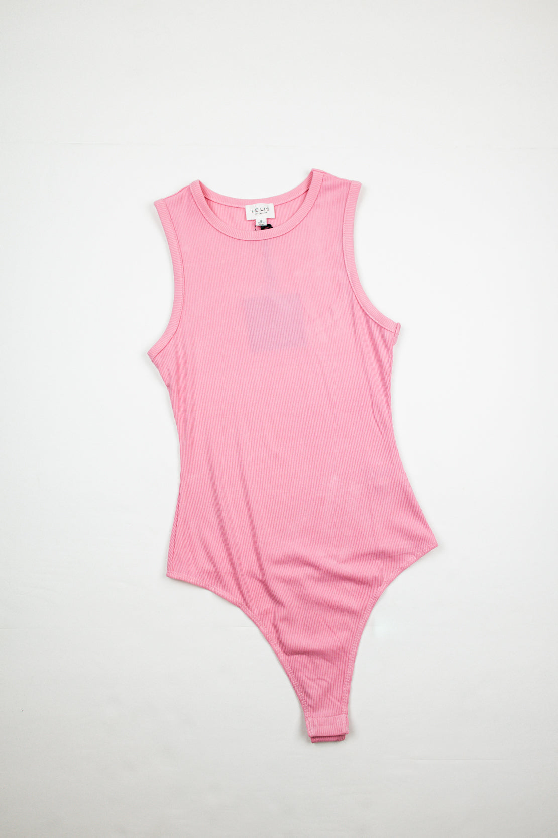 Mae Round Neck Bodysuit | Pink