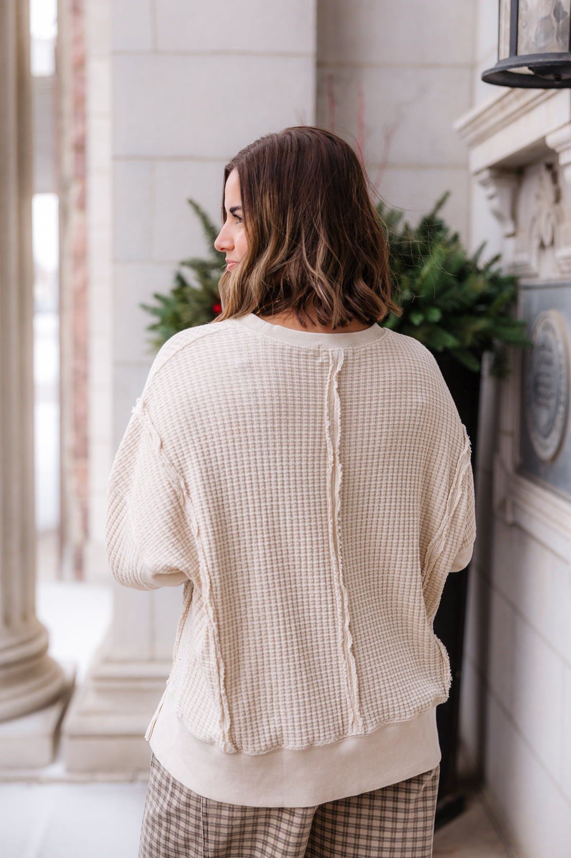 Jilian Thermal Pullover | Oatmeal