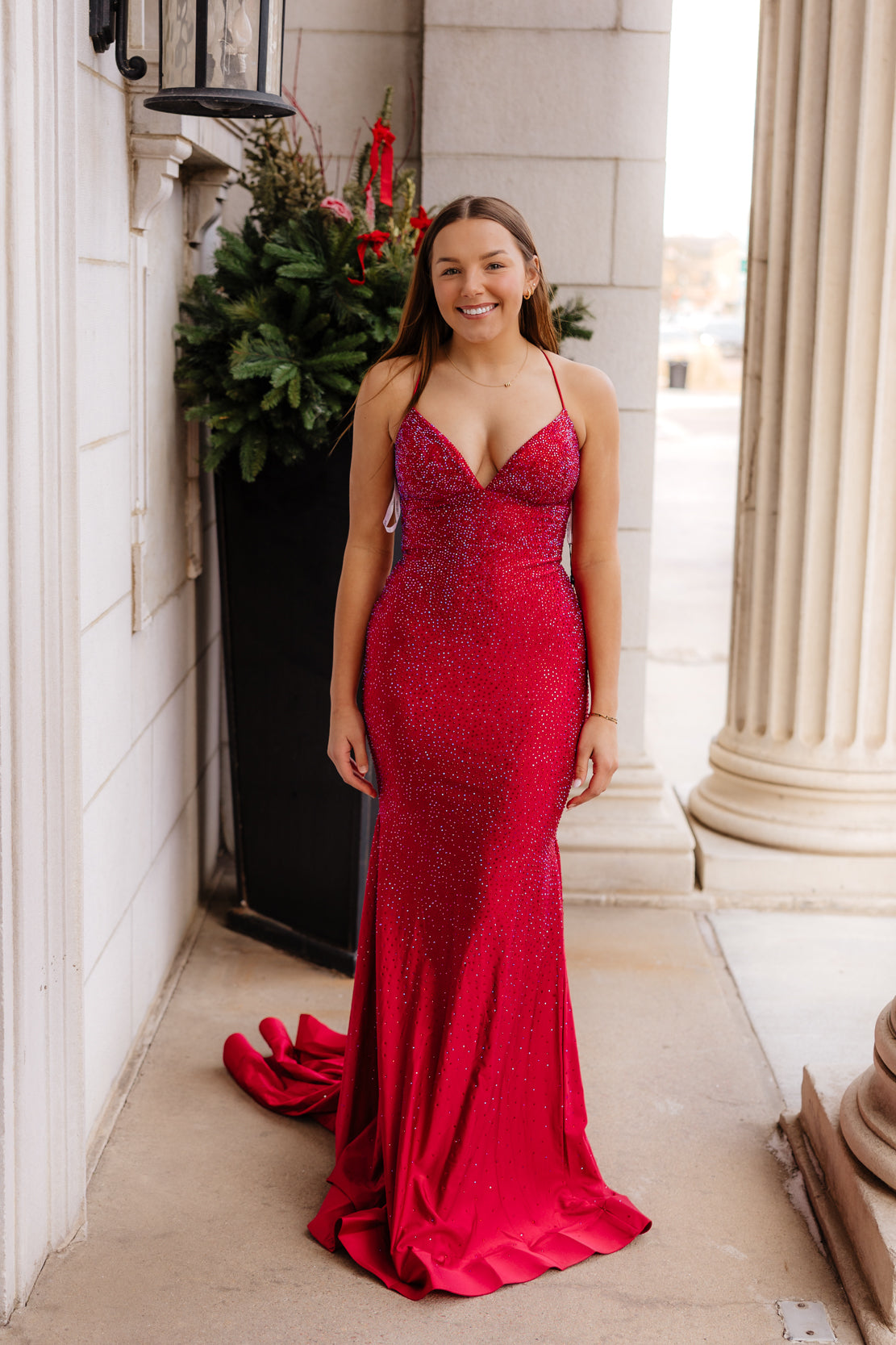 Prom Dress 55124 | Wine