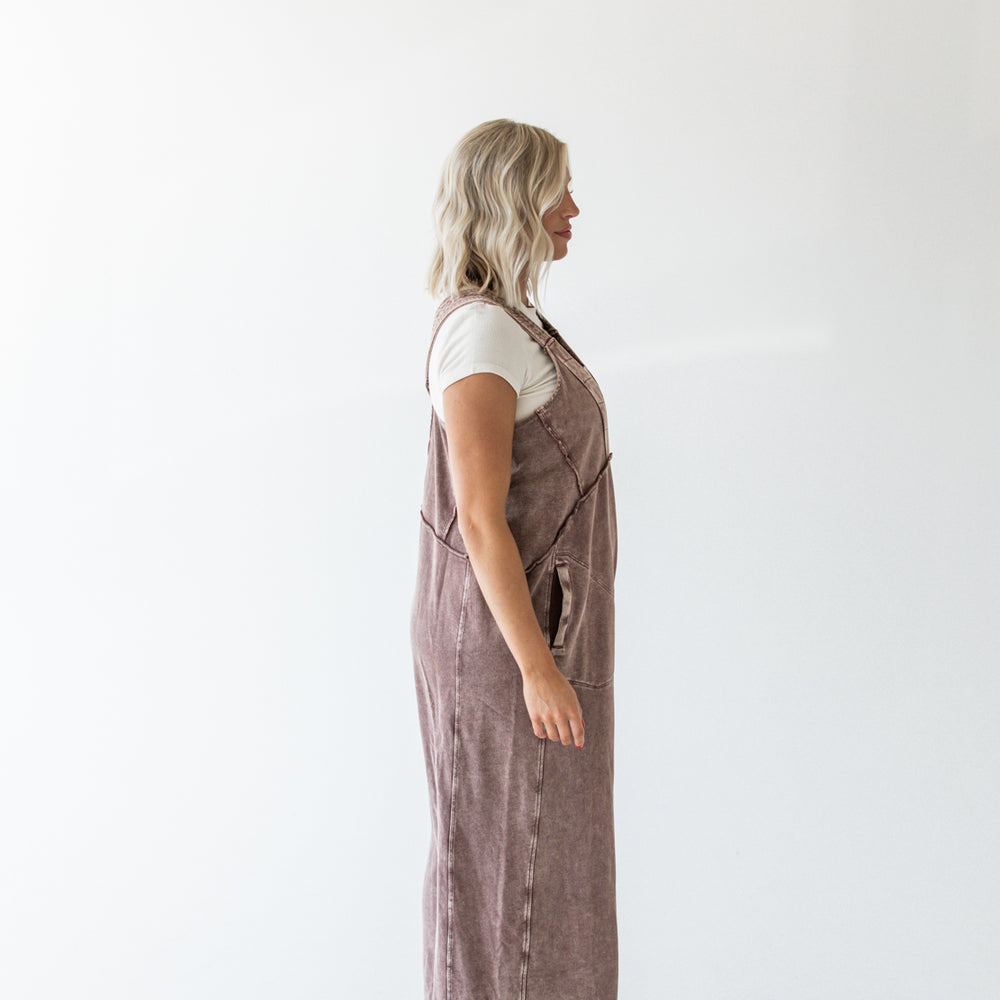 
                      
                        Terry Knit Jumpsuit | Chocolate
                      
                    