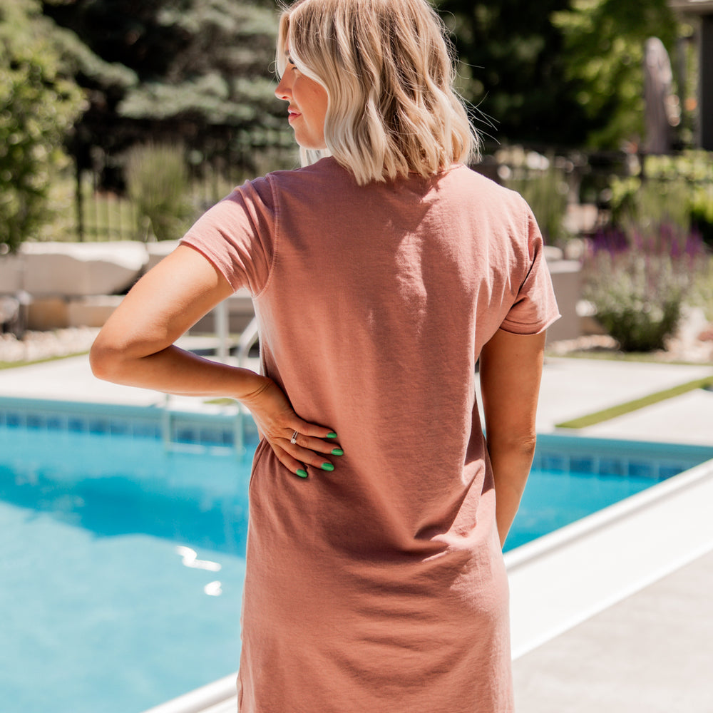 
                      
                        Raiya T-Shirt Dress | Rose Tan
                      
                    