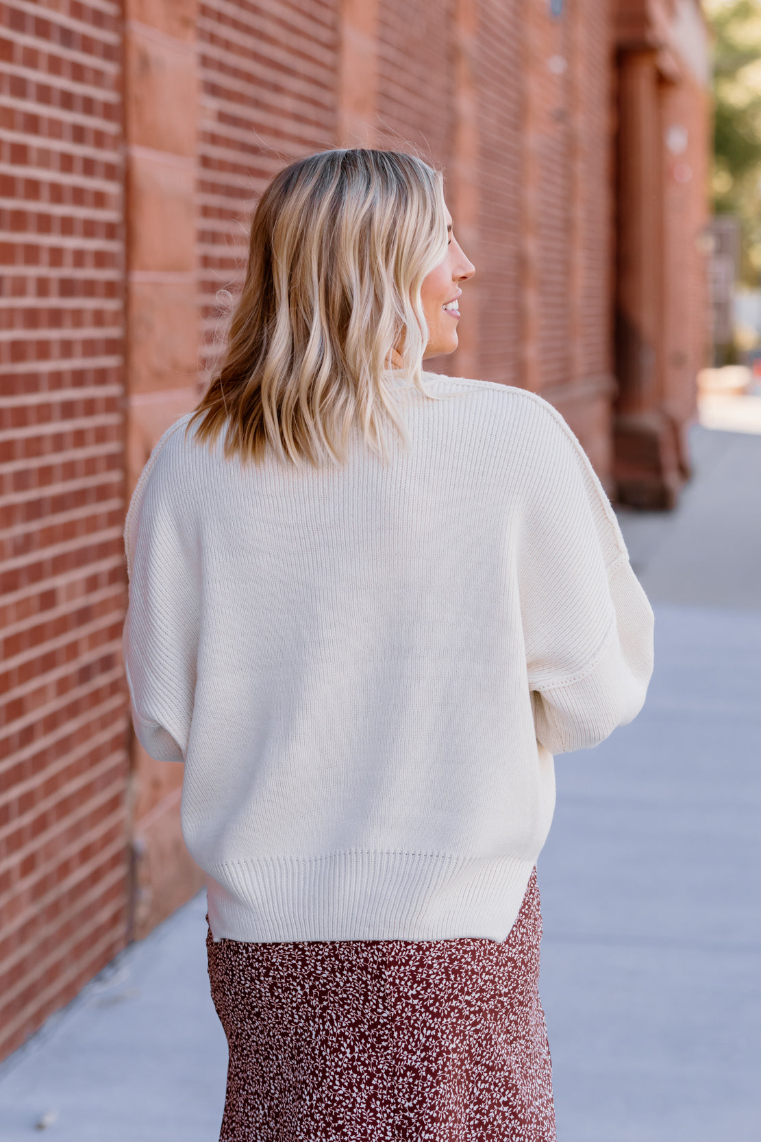 Kelly Oversized Sweater | Cream