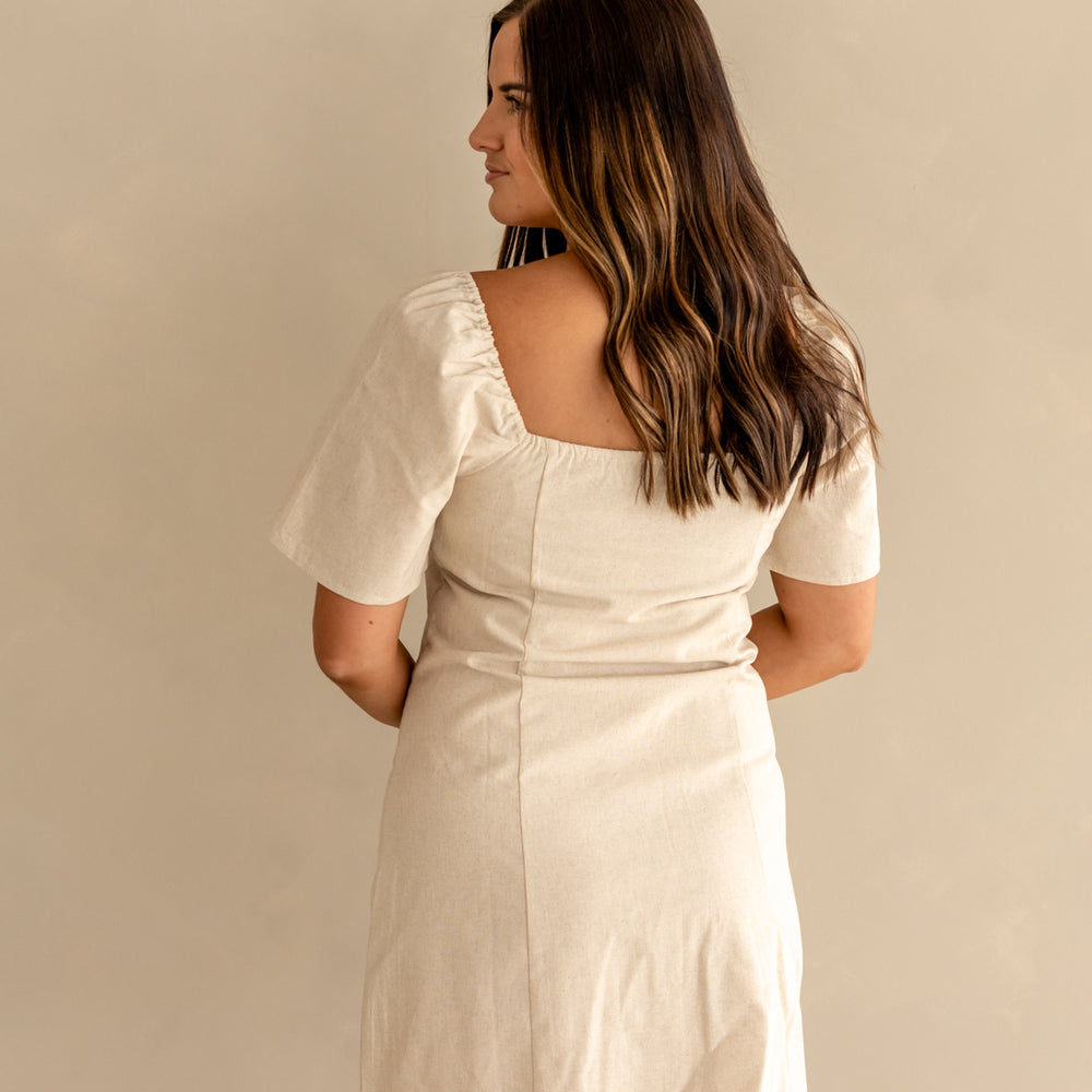 
                      
                        Maddie Linen Mini Dress | Oatmeal
                      
                    