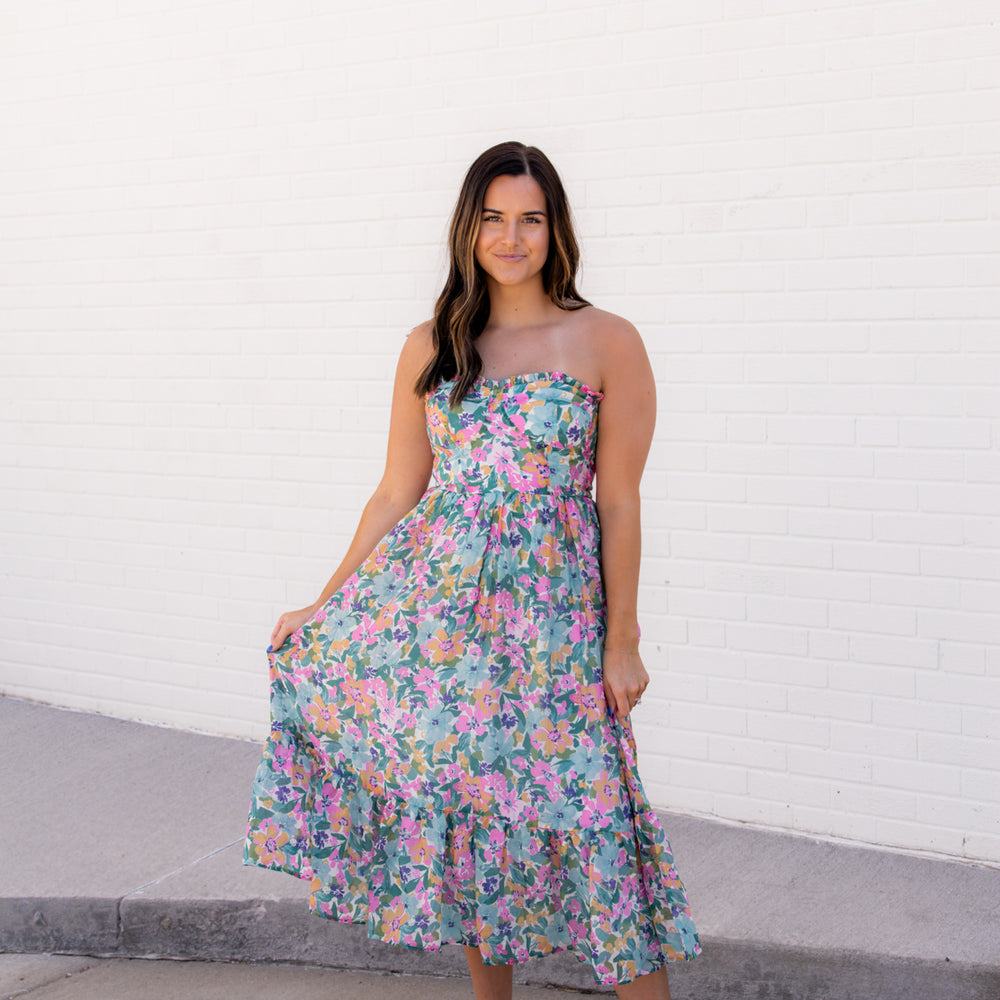 
                      
                        Athena Floral Midi Dress | Multi Floral
                      
                    