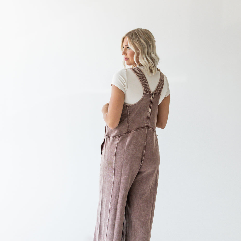 
                      
                        Terry Knit Jumpsuit | Chocolate
                      
                    