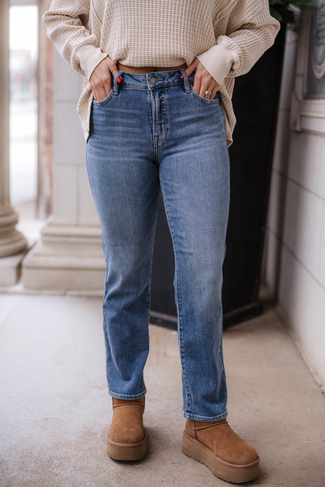Quinn Mid Rise Cigarette Skinny Jean | Medium