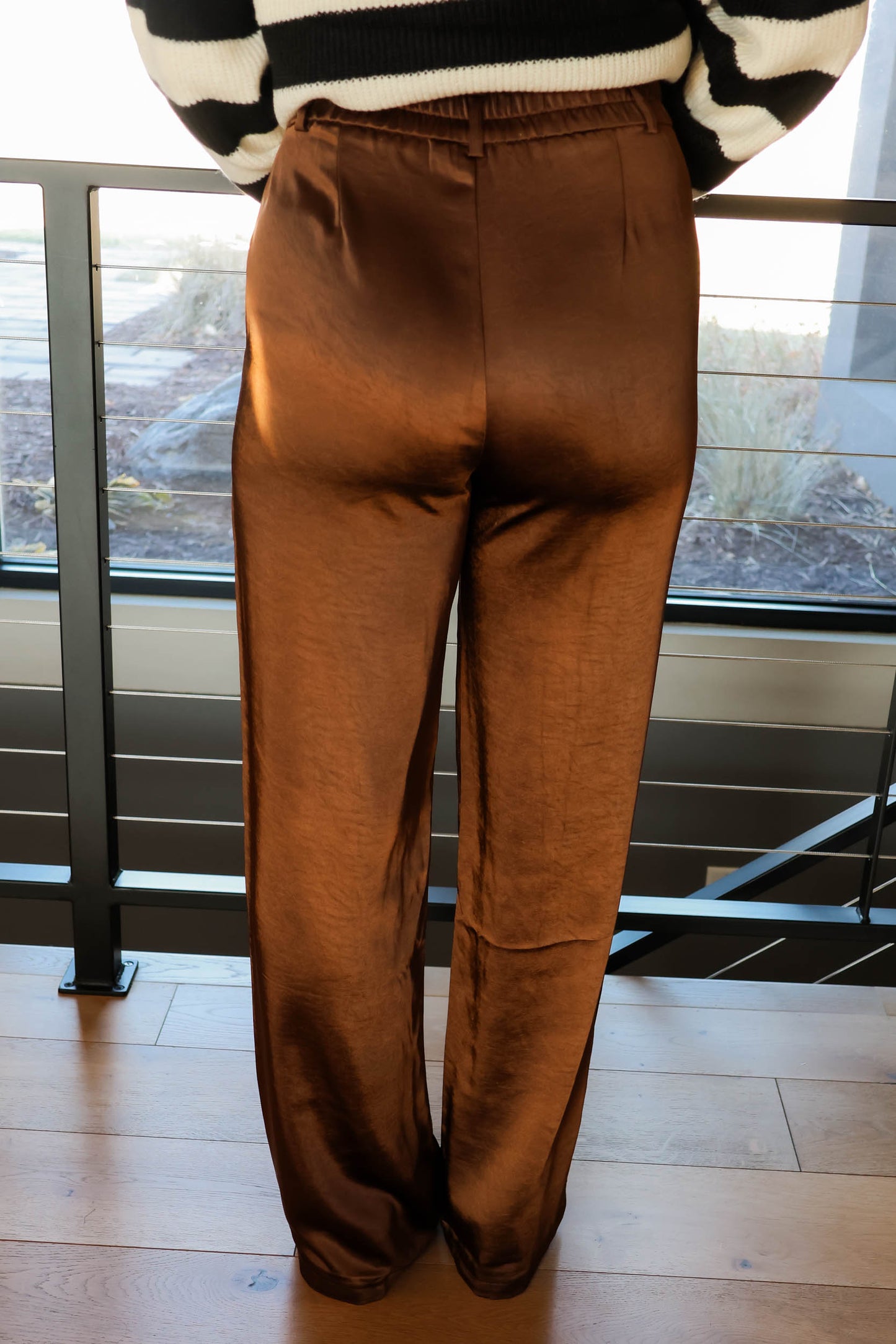 Shila Wide Leg Pants | Brown