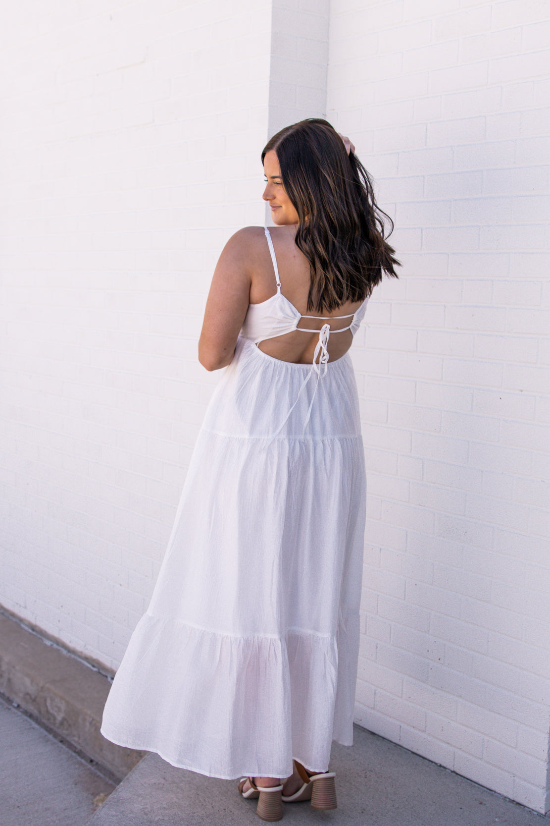 Abigail Flowy Maxi Dress | Cream