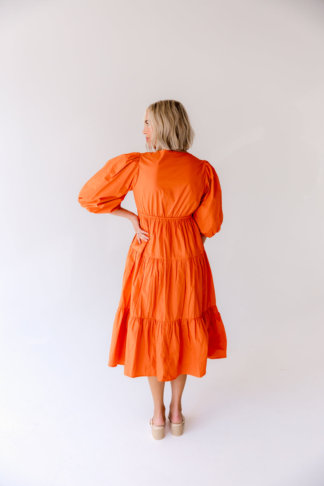 Marcy Tiered Midi Dress | Chili