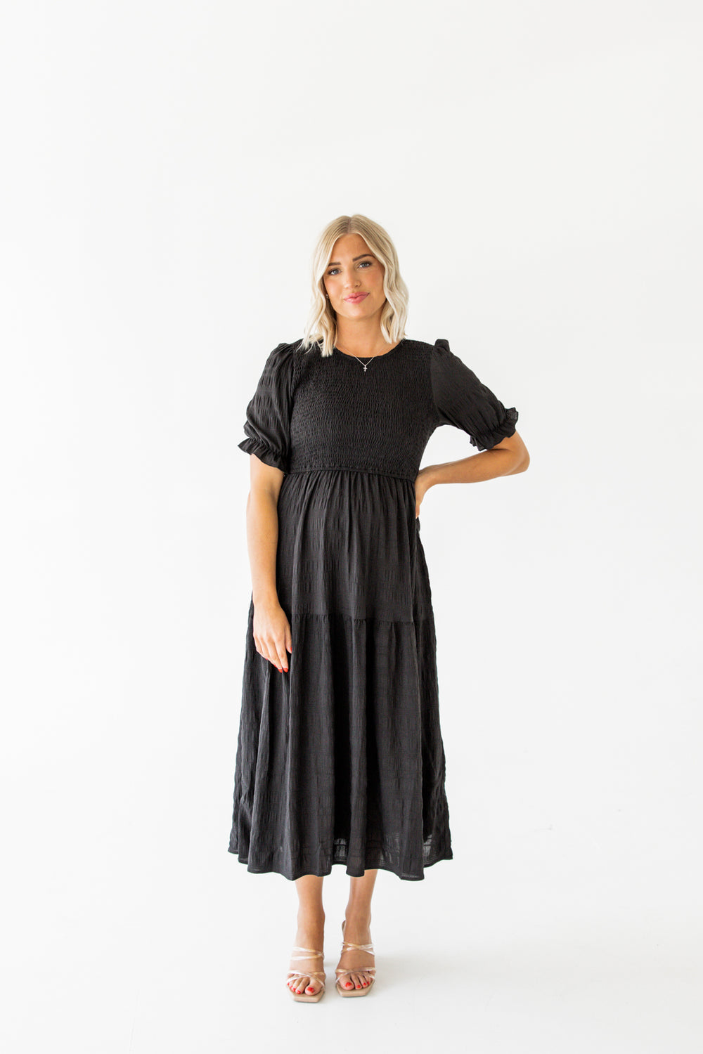 Scarlett Ruffled Maxi Dress | Black