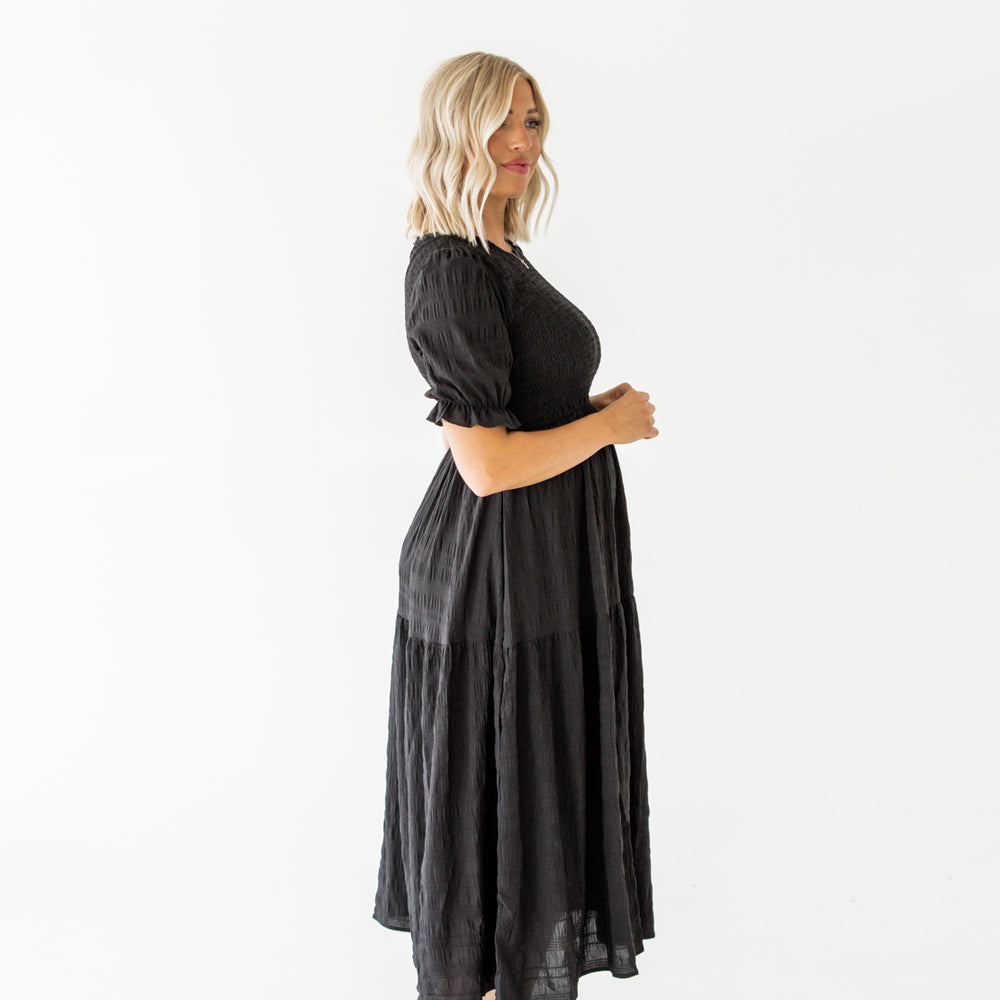 
                      
                        Scarlett Ruffled Maxi Dress | Black
                      
                    