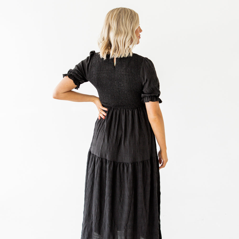 
                      
                        Scarlett Ruffled Maxi Dress | Black
                      
                    