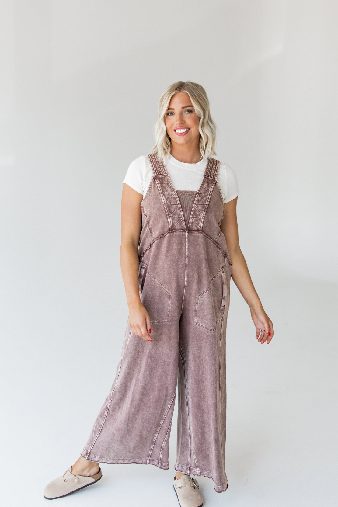 Terry Knit Jumpsuit | Chocolate