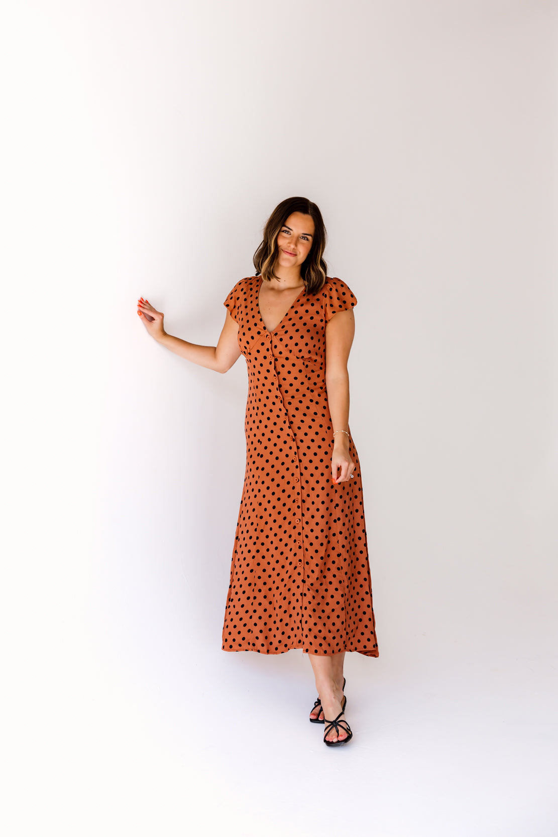 Catherine Polka Dot Midi Dress | Sienna
