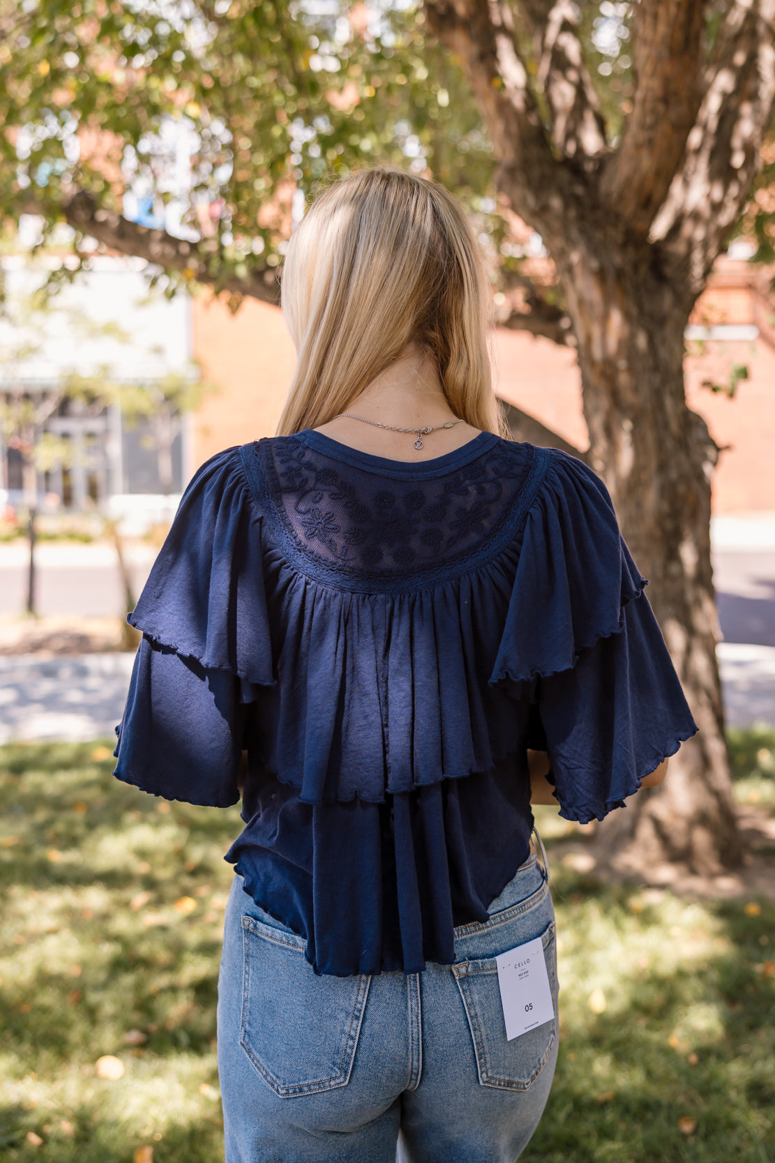 Rose Party Tee | Peacoat