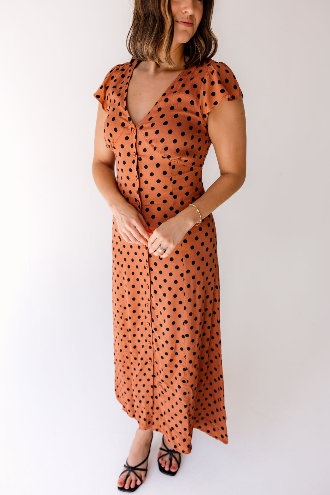 Catherine Polka Dot Midi Dress | Sienna