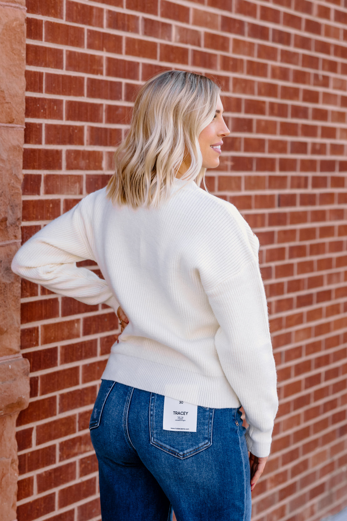 Pumpkin Knit Sweater | Cream