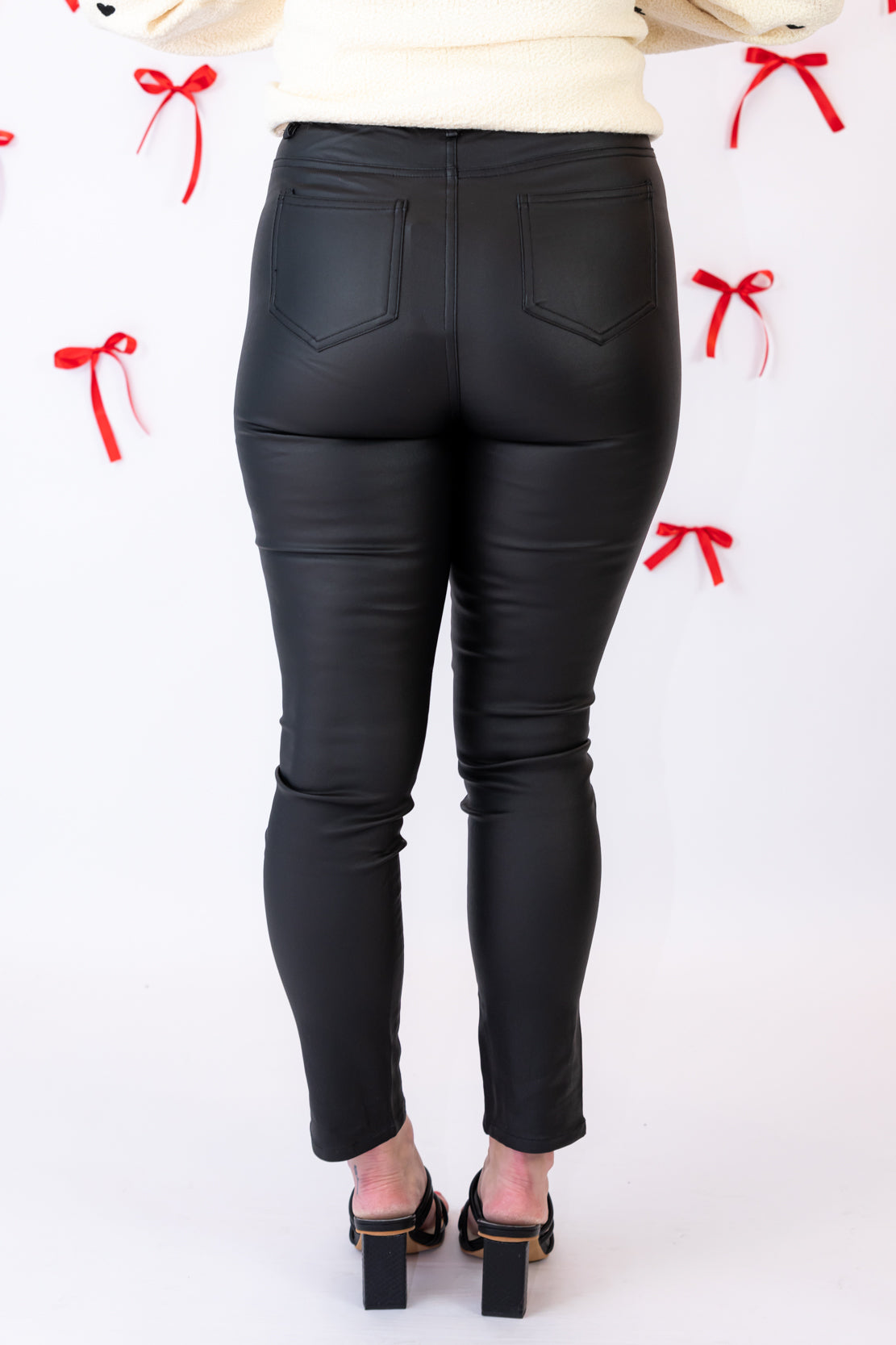 Chandler Coated Denim Pant | Black