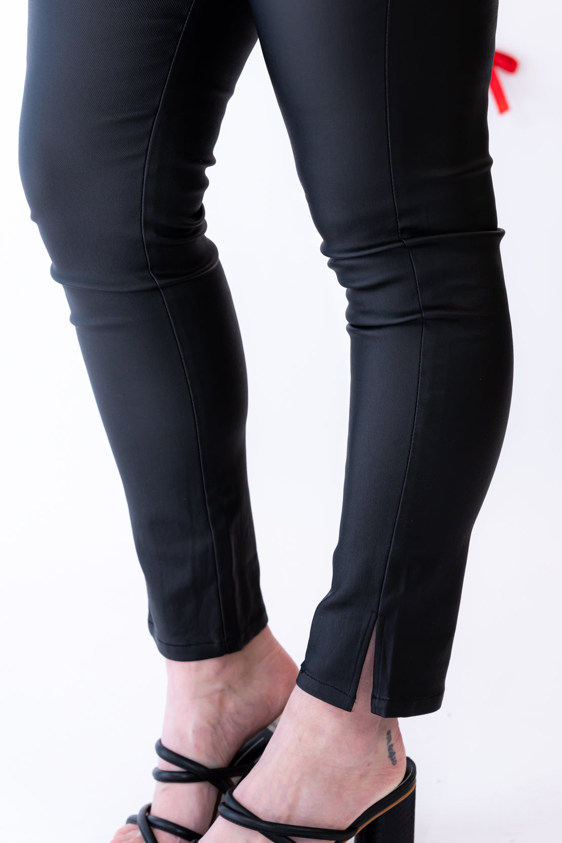 Chandler Coated Denim Pant | Black