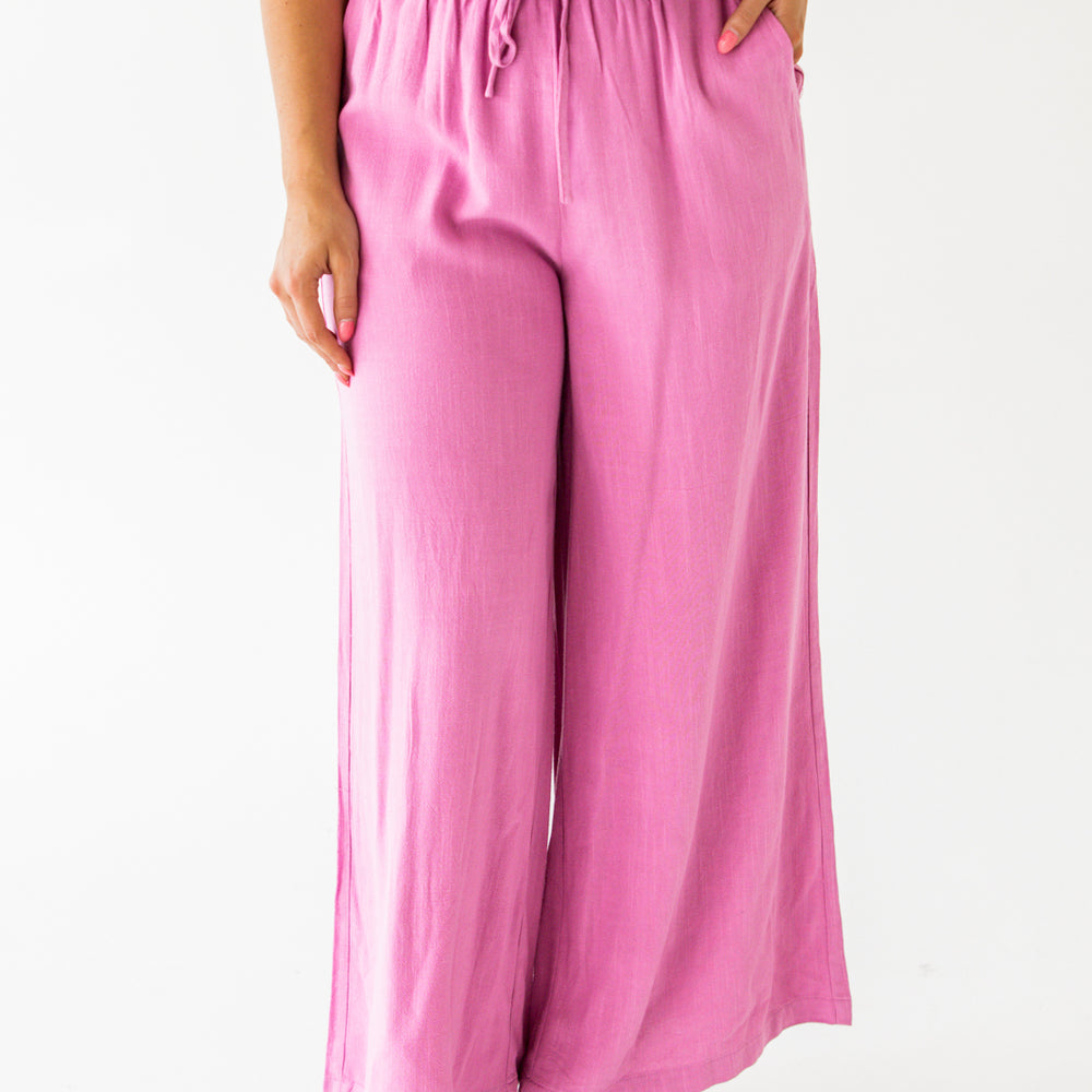 
                      
                        Katelyn Linen Tank & Pant Set | Orchid
                      
                    