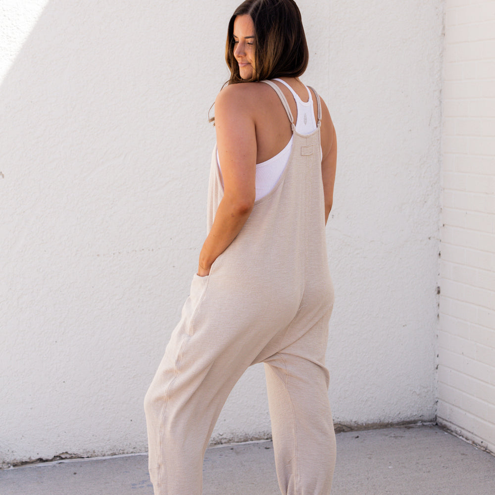 
                      
                        Winnie Loose Fit Jumpsuit | Beige
                      
                    